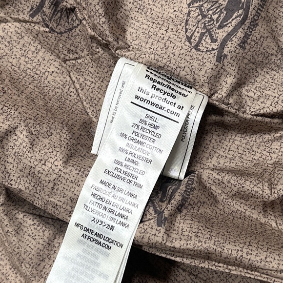 Patagonia All Seasons Bomber Hoody Hemp Canvas Work Jacket Womens Small - Picture 9 of 11